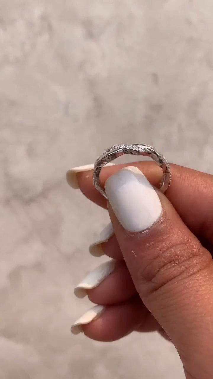 Celeste Moissanite Stackable Ring