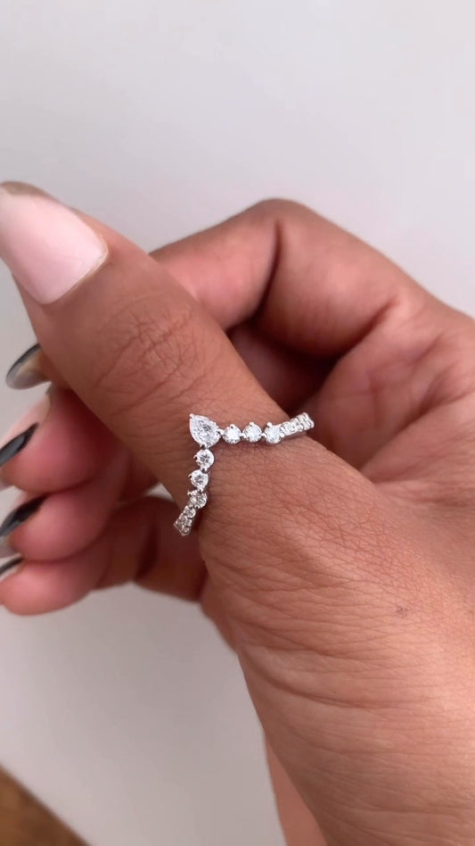 Celia Moissanite Stackable Ring