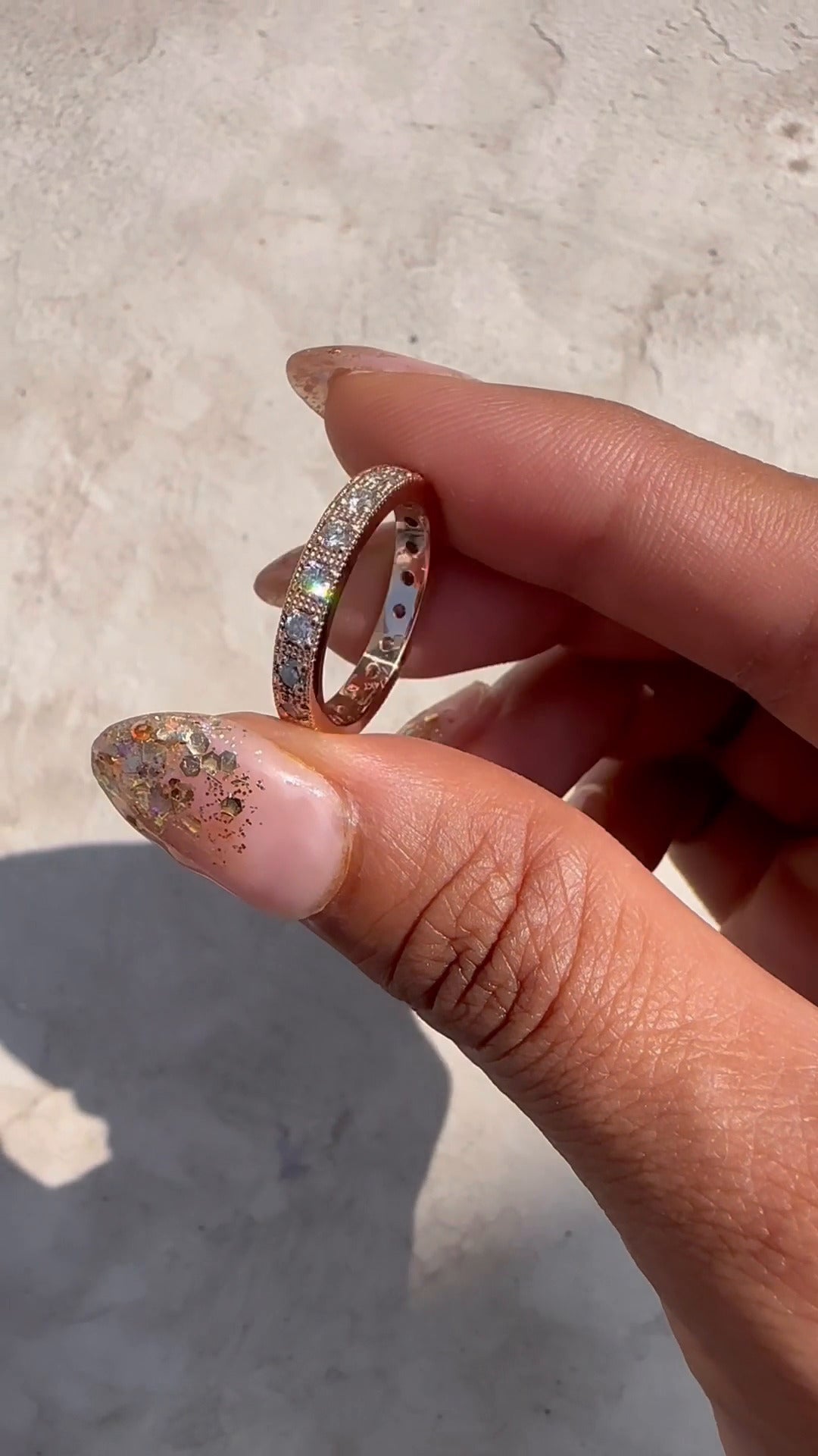 Clara Round Moissanite Wedding Ring