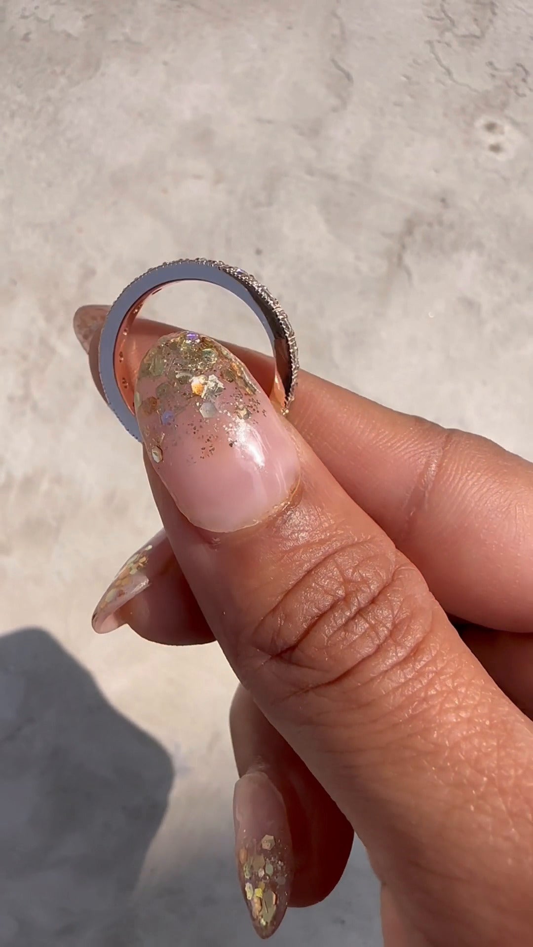 Clara Round Moissanite Wedding Ring