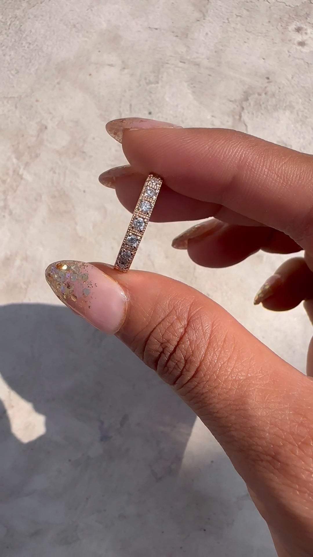 Clara Round Moissanite Wedding Ring