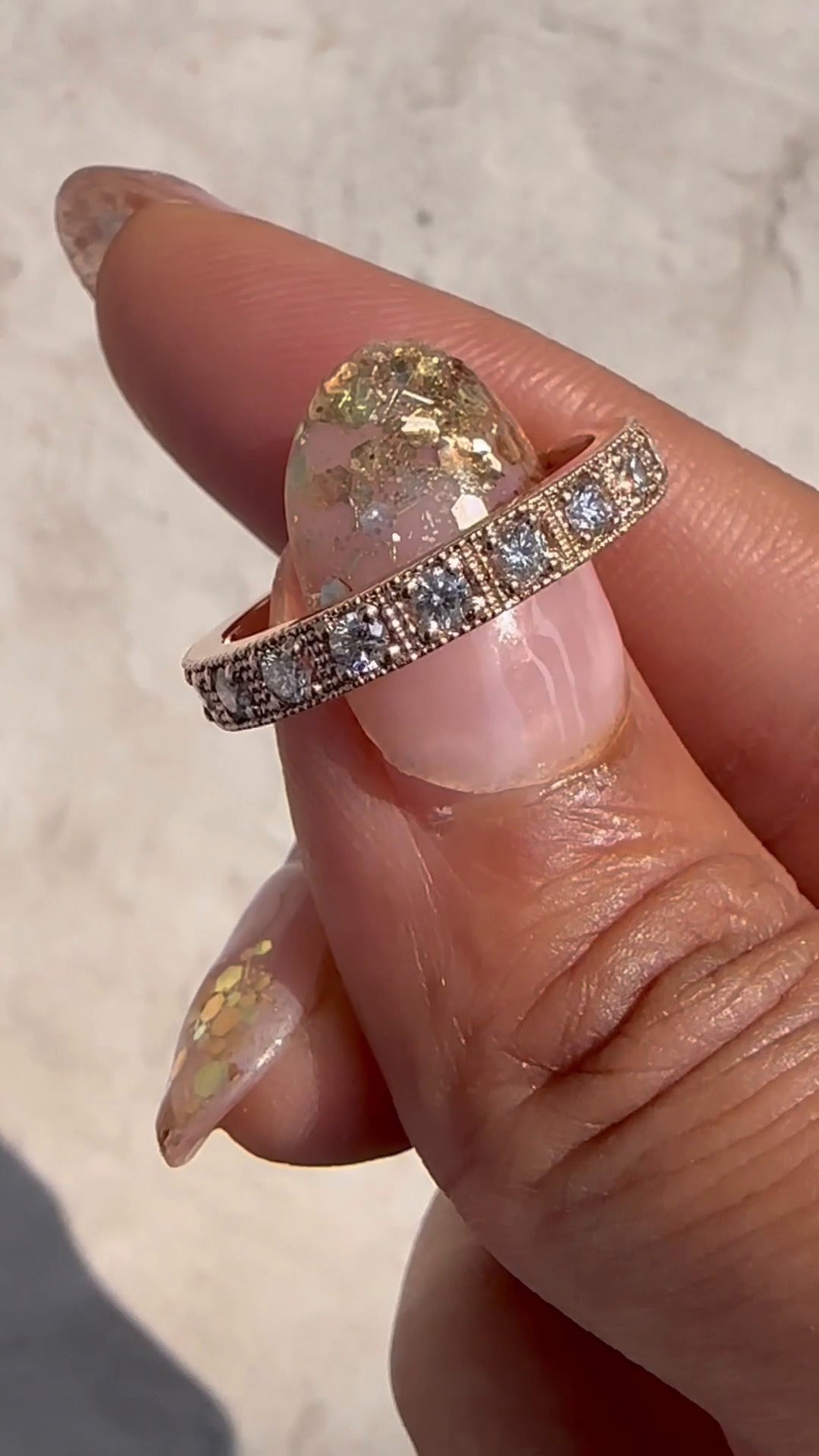 Clara Round Moissanite Wedding Ring