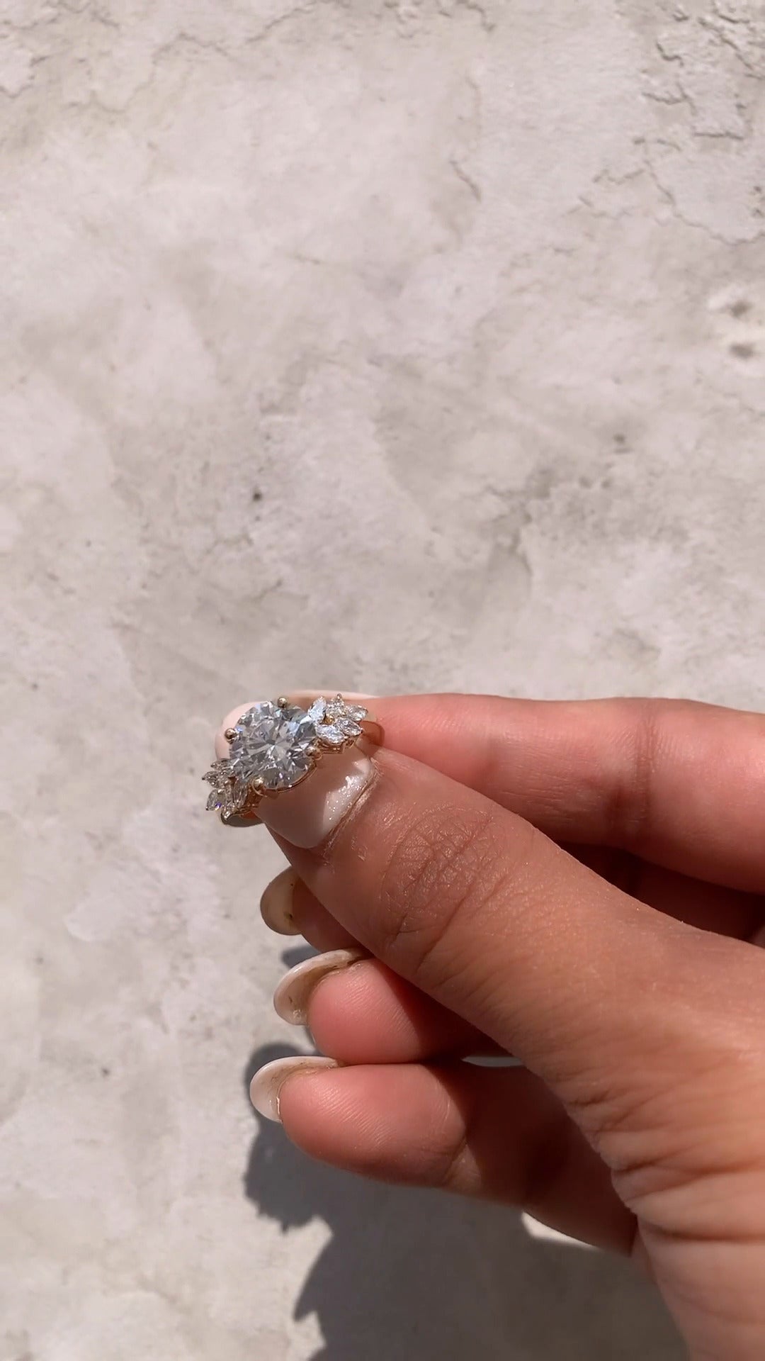Clarity Round Three Stone Moissanite Engagement Ring