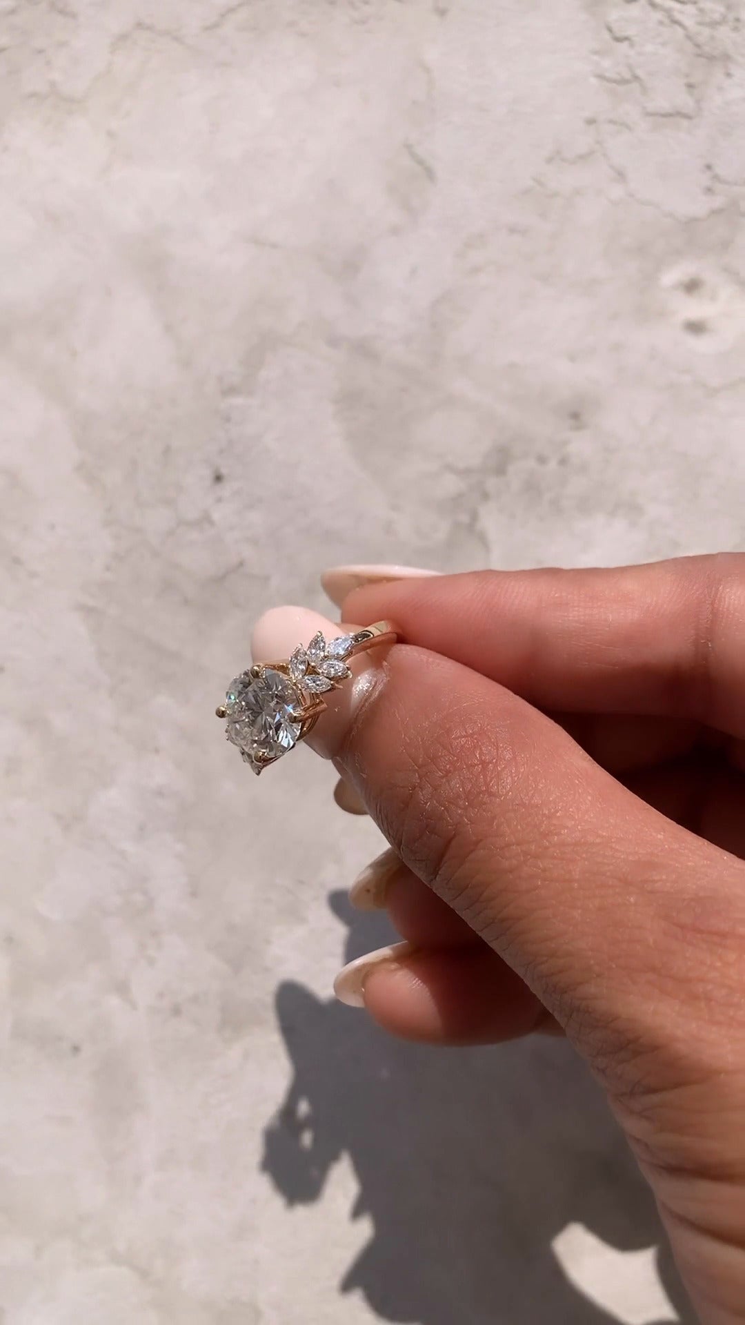 Clarity Round Three Stone Moissanite Engagement Ring