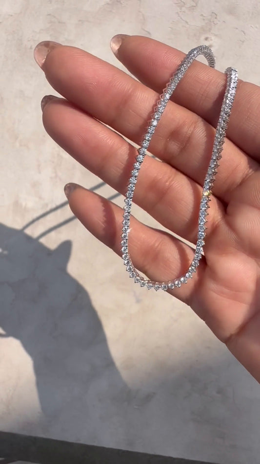 Classic Moissanite Tennis Necklace