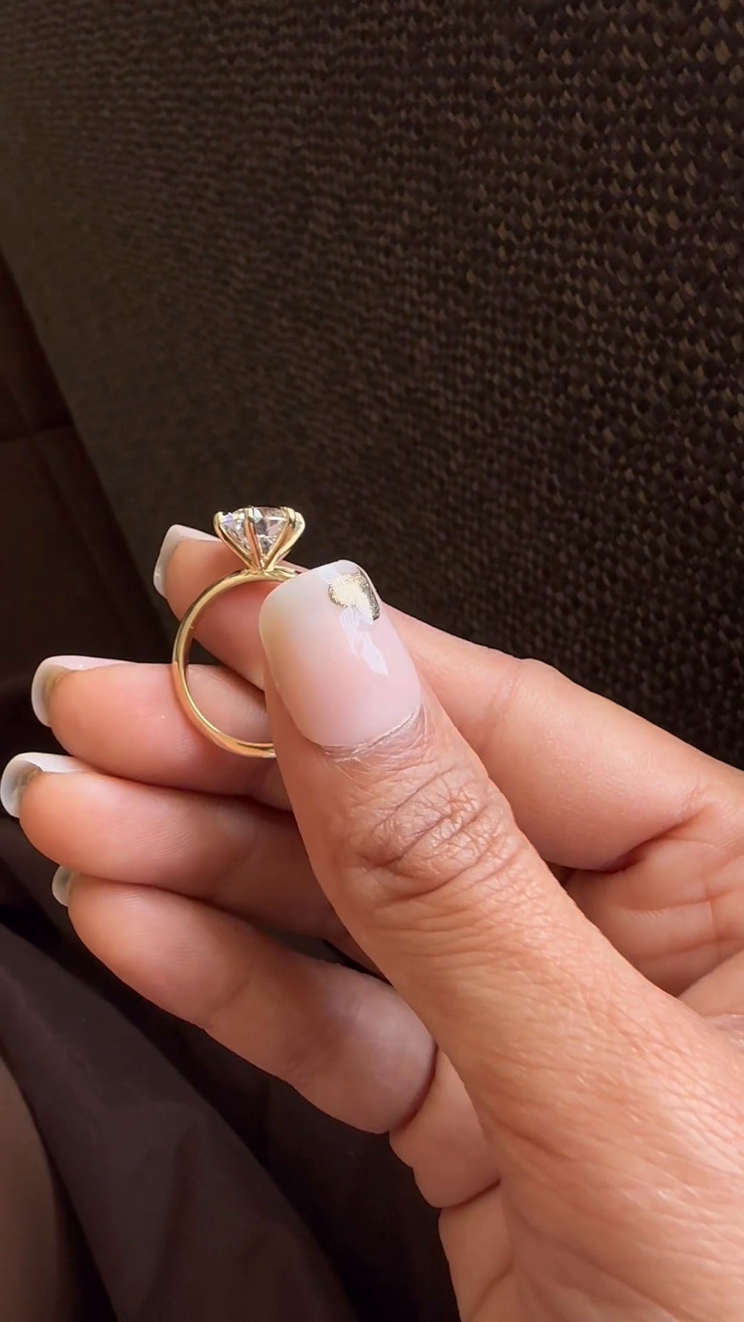 Cosima Round Solitaire Moissanite Engagement Ring