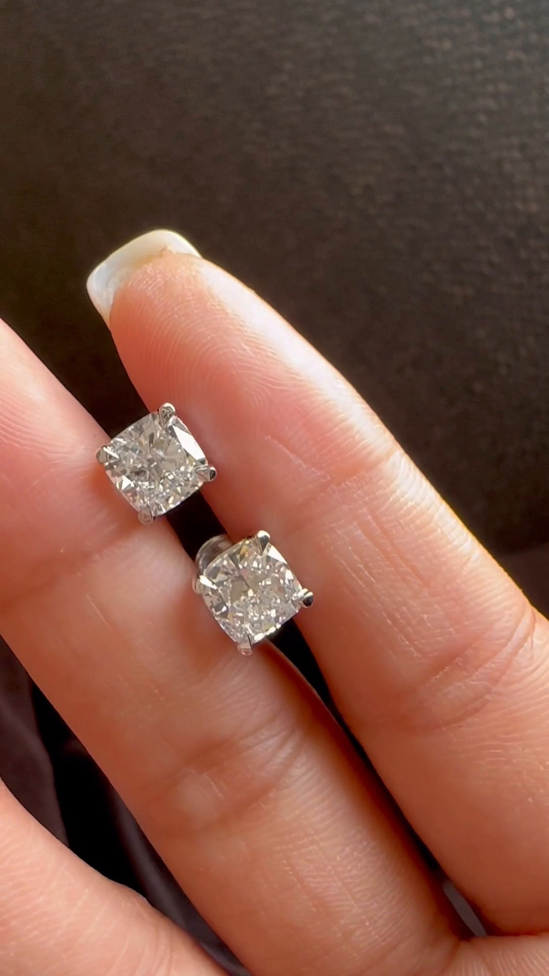 Cushion Stud Earrings