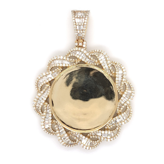 5.50 CT Moissanite Iced Out Memory Pendant