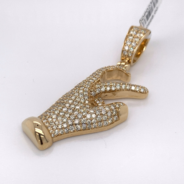 3.30 CT Moissanite Iced Out Eastside Pendant