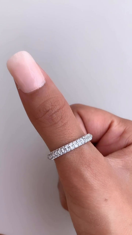 Eber Moissanite Anniversary Band
