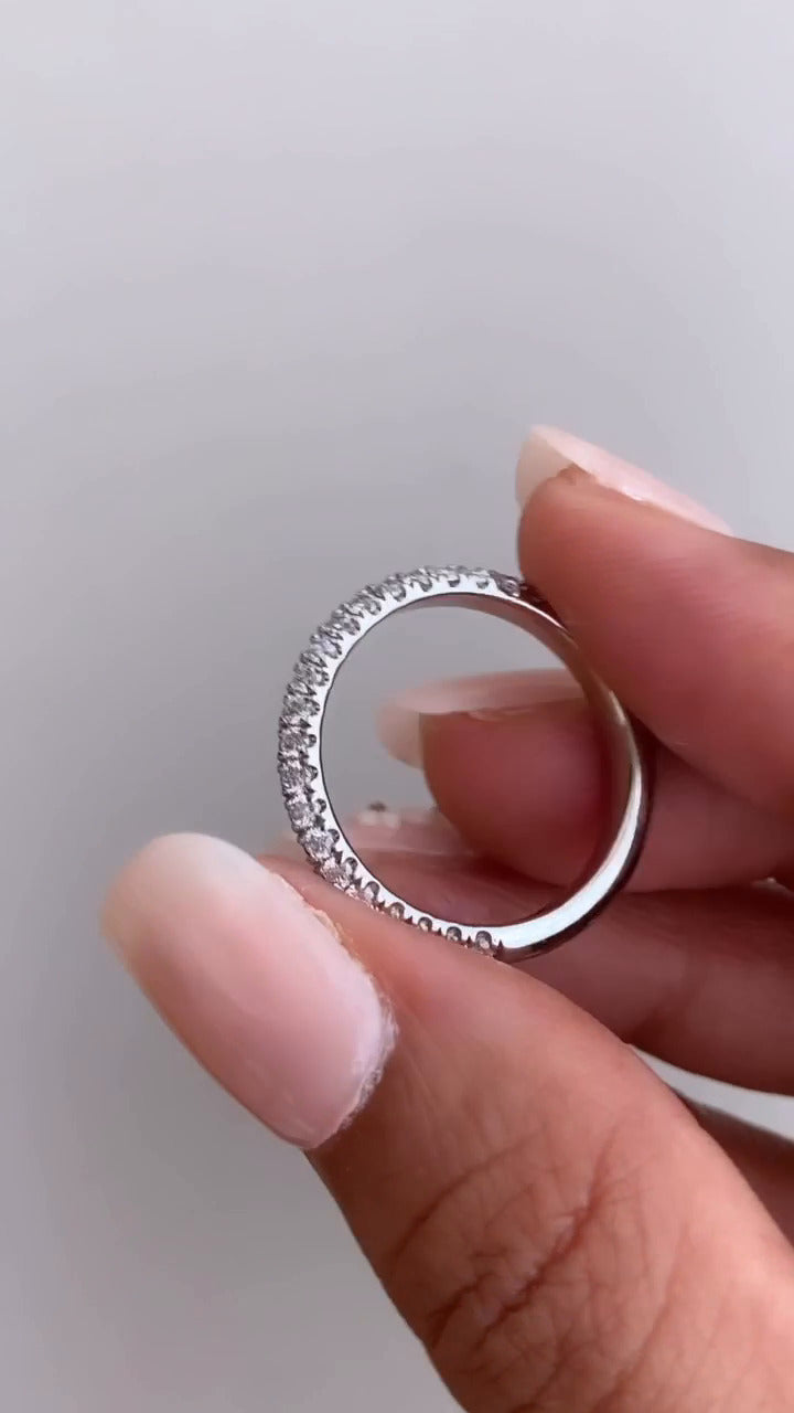 Eber Moissanite Anniversary Band