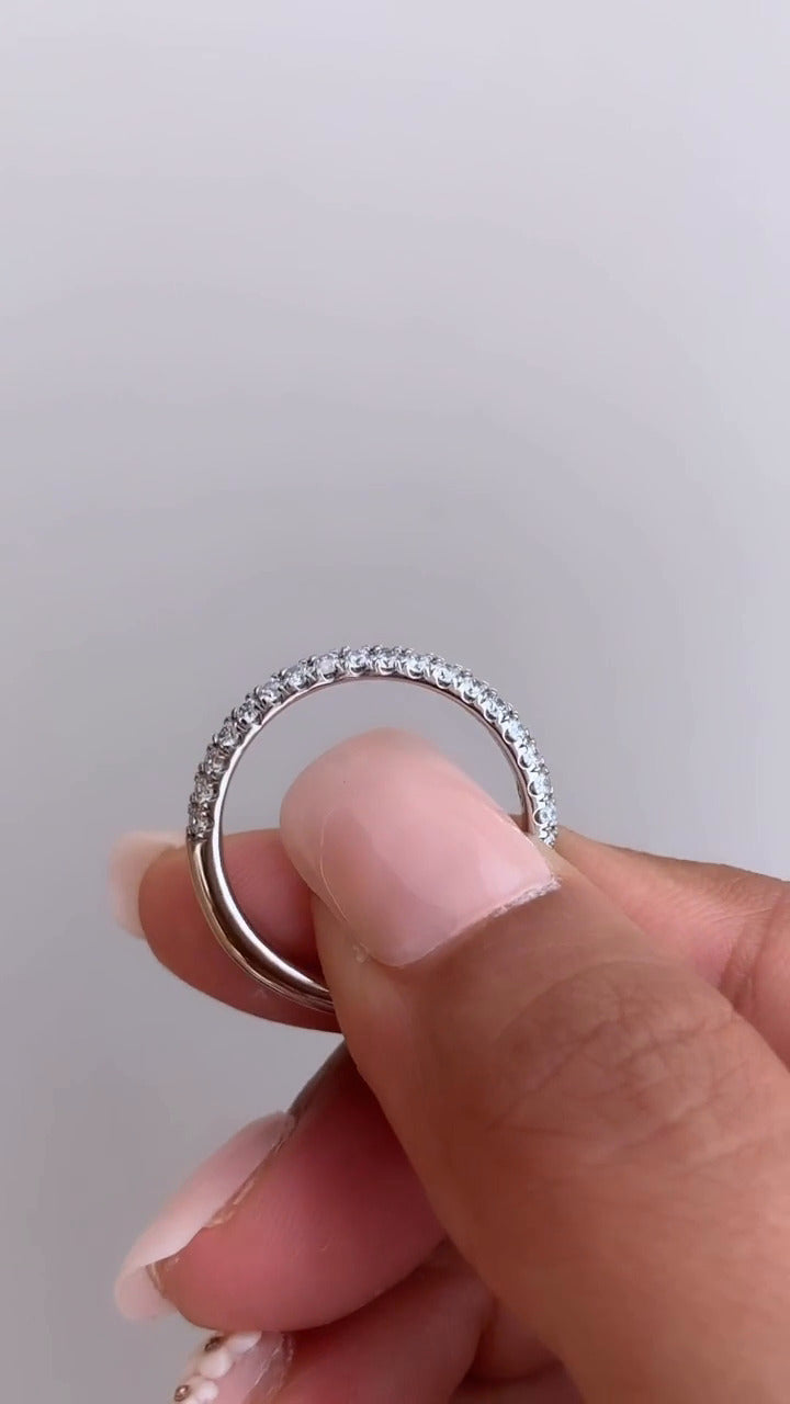 Eber Moissanite Anniversary Band