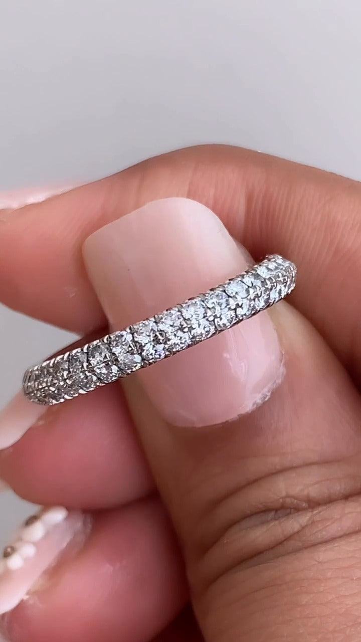 Eber Moissanite Anniversary Band