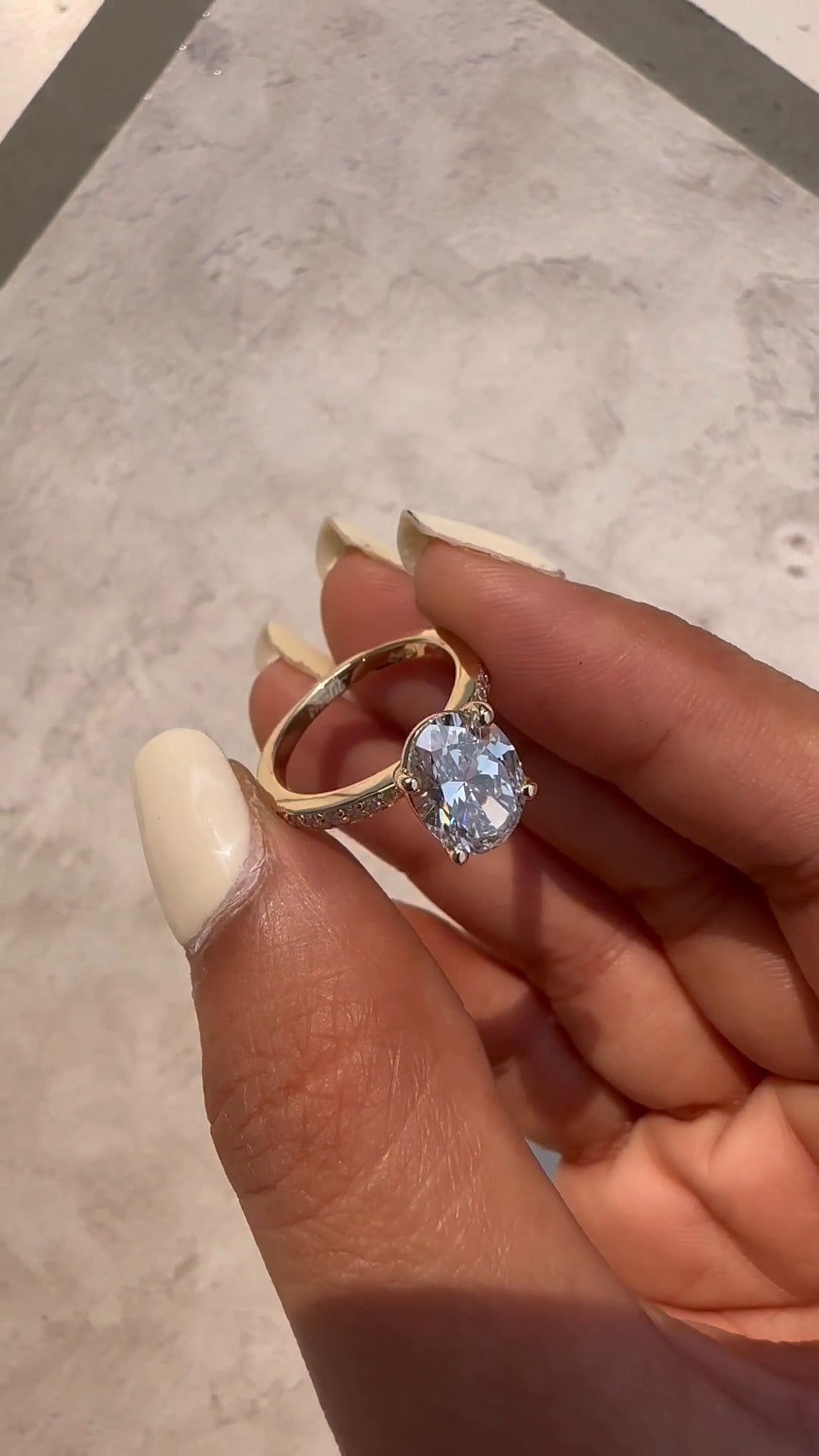 Eira Oval Moissanite Engagement Ring