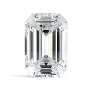 Moissanite Emerald Cut Engagement Ring