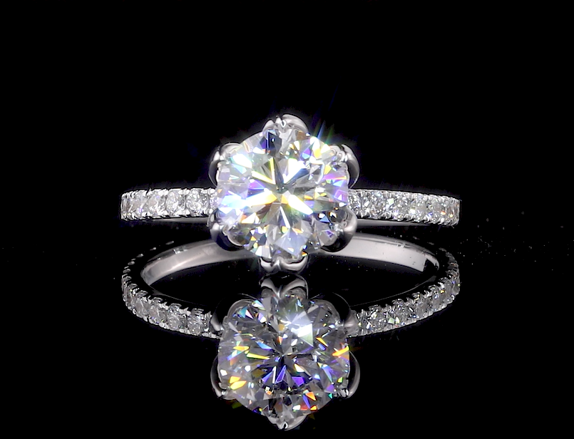 Moissanite Engagement Ring