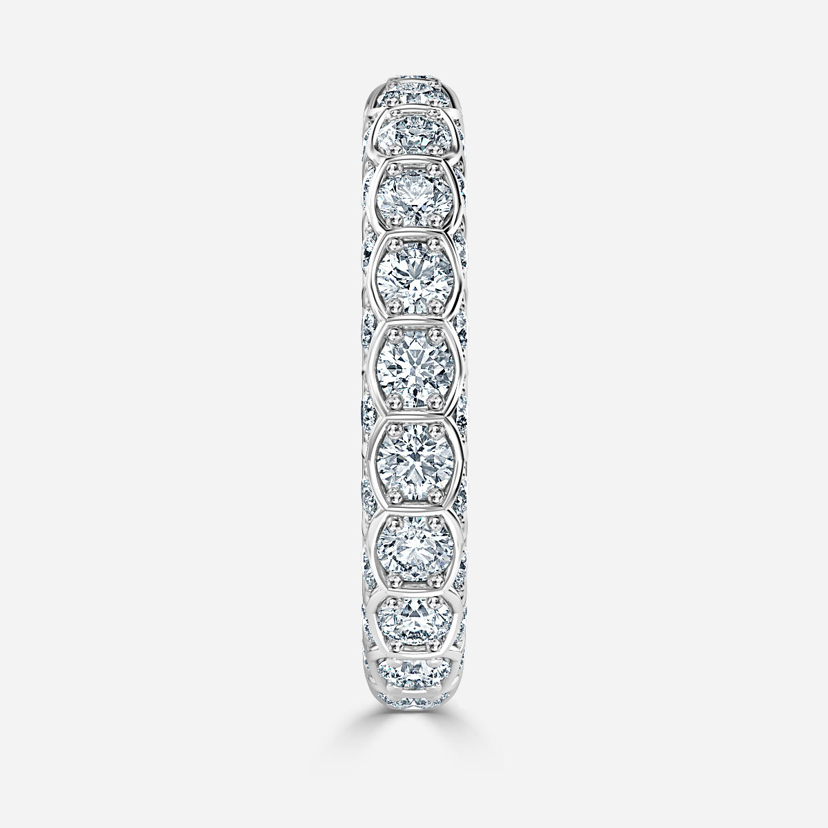 Fable Round Moissanite Eternity Ring