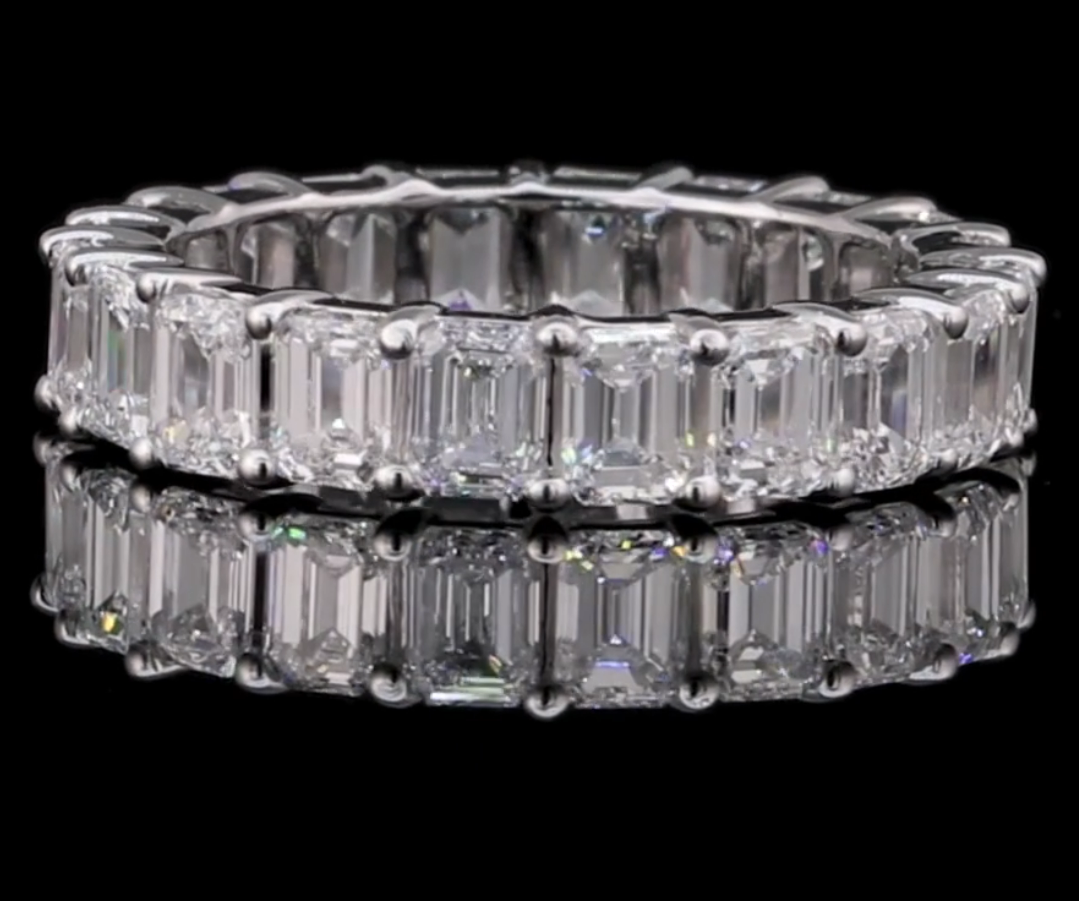 Moissanite Eternity Band
