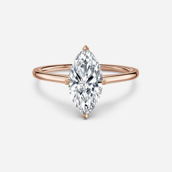 Bernadette Marquise Solitaire Moissanite Engagement Ring