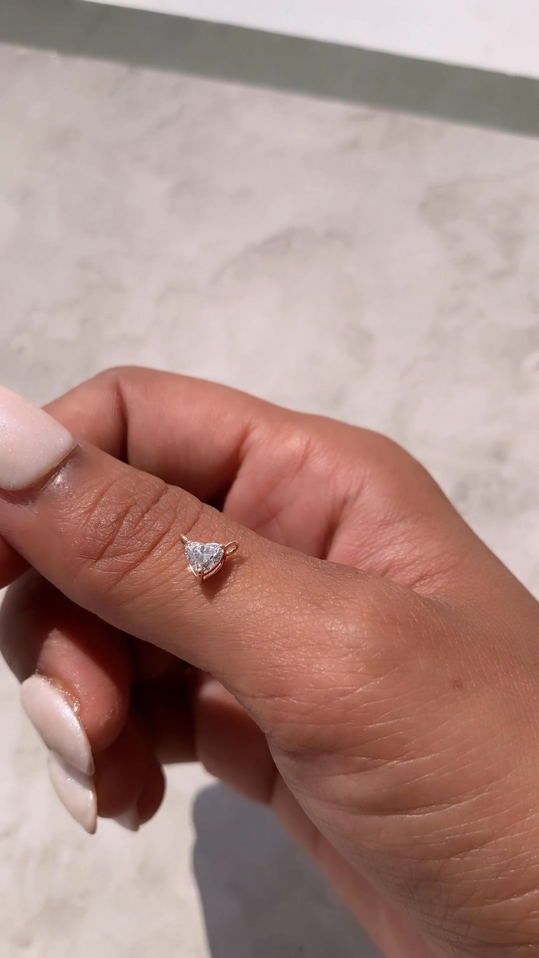 Heart Cut Diamond Pendant