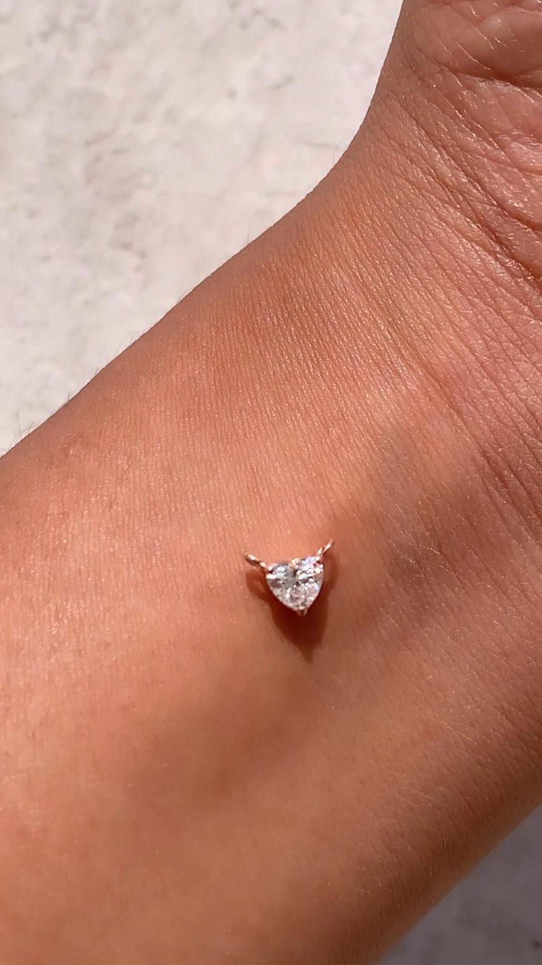 Heart Cut Diamond Pendant