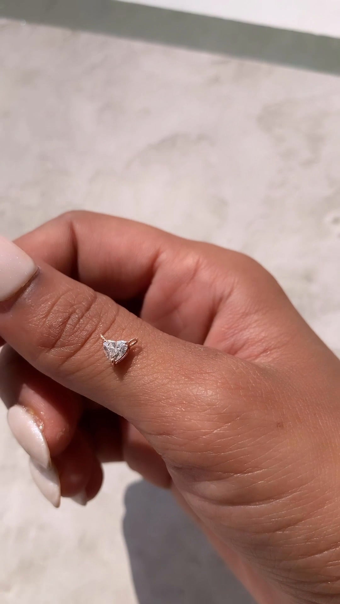 Heart Cut Diamond Pendant