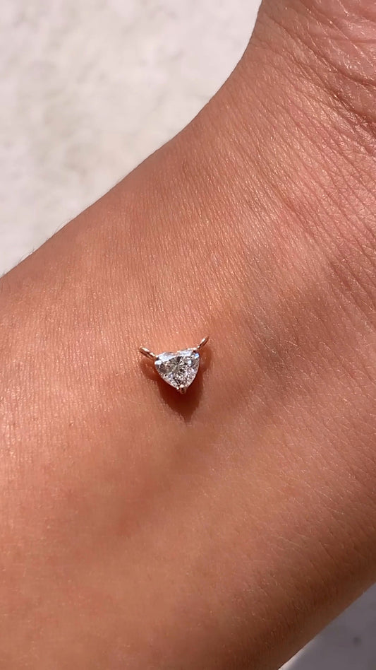 Heart Cut Diamond Pendant