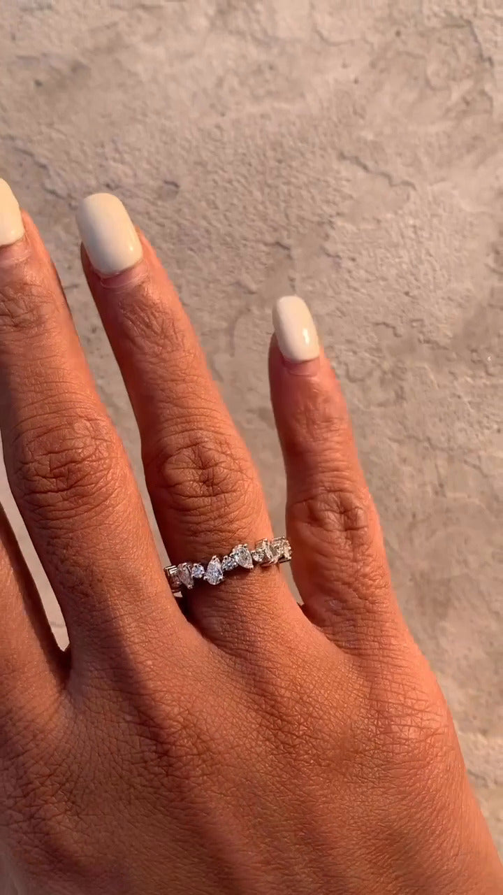 Isadora Moissanite Stackable Ring