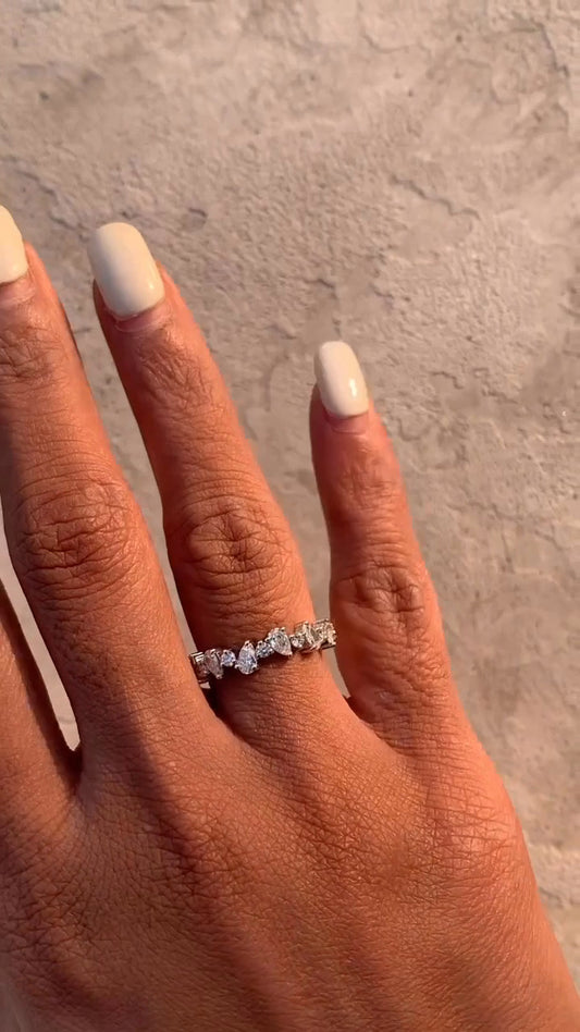Isadora Moissanite Stackable Ring