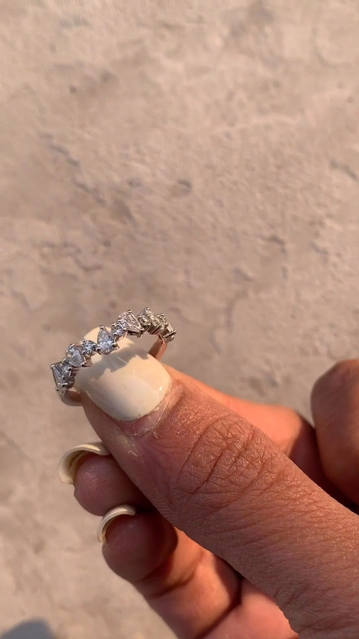 Isadora Moissanite Stackable Ring