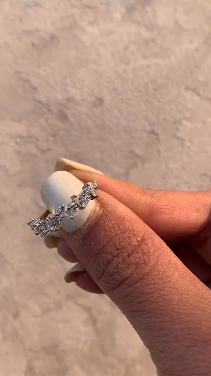 Isadora Moissanite Stackable Ring