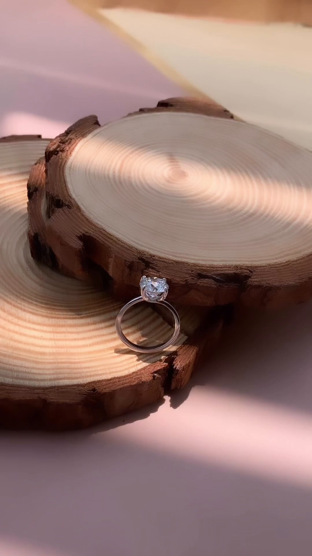 Jaya Round Solitaire Moissanite Engagement Ring