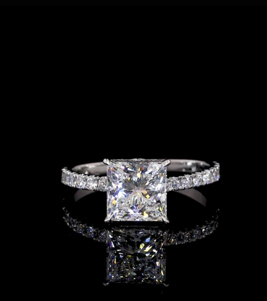 Moissanite Engagement Ring