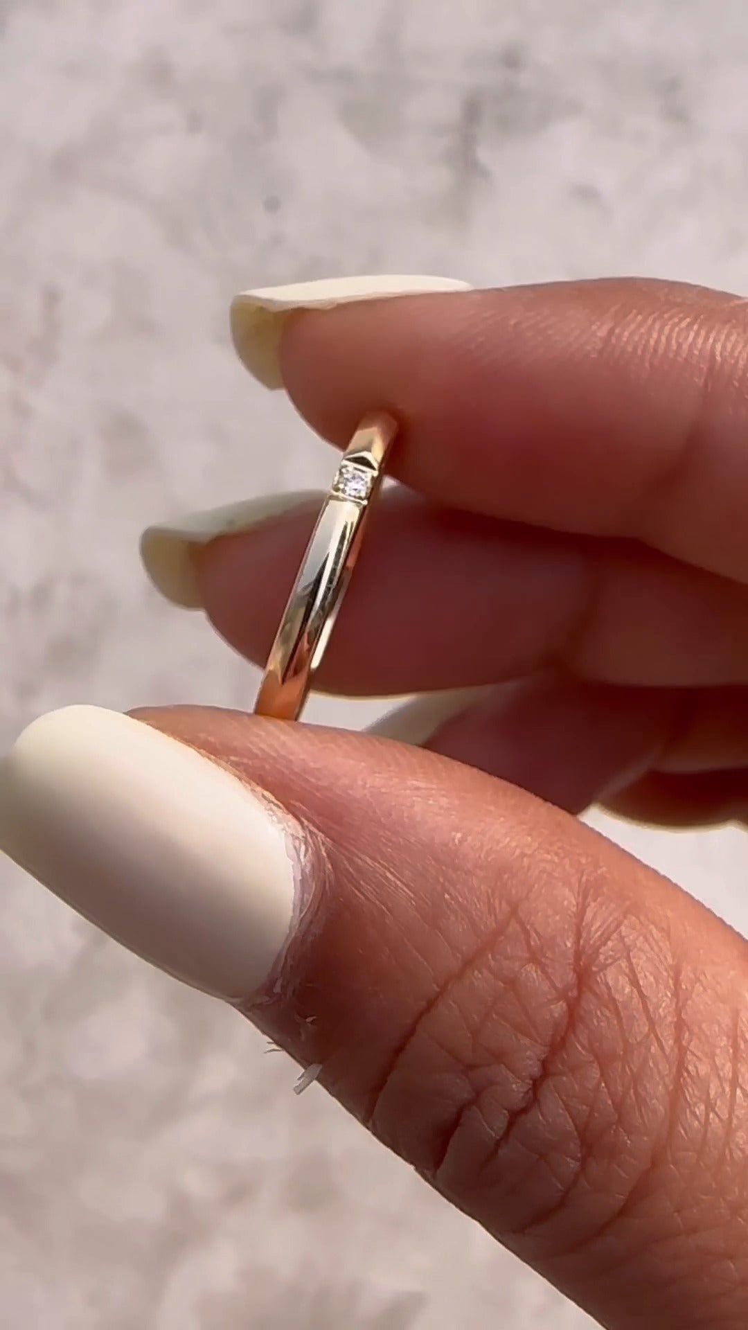 Lira Moissanite Wedding Ring