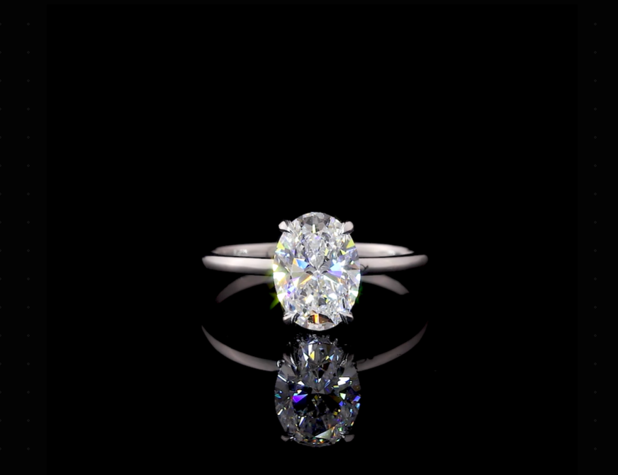 Moissanite Engagement Ring