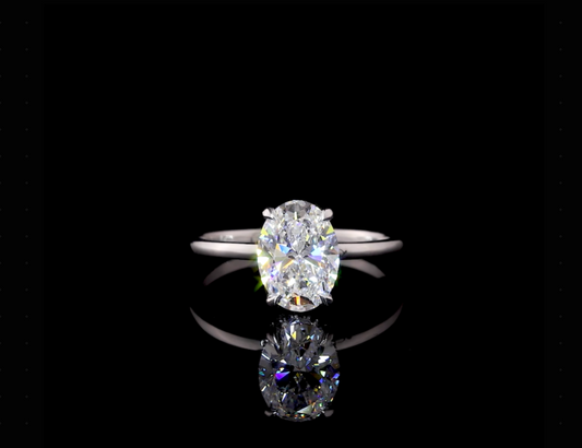Moissanite Engagement Ring