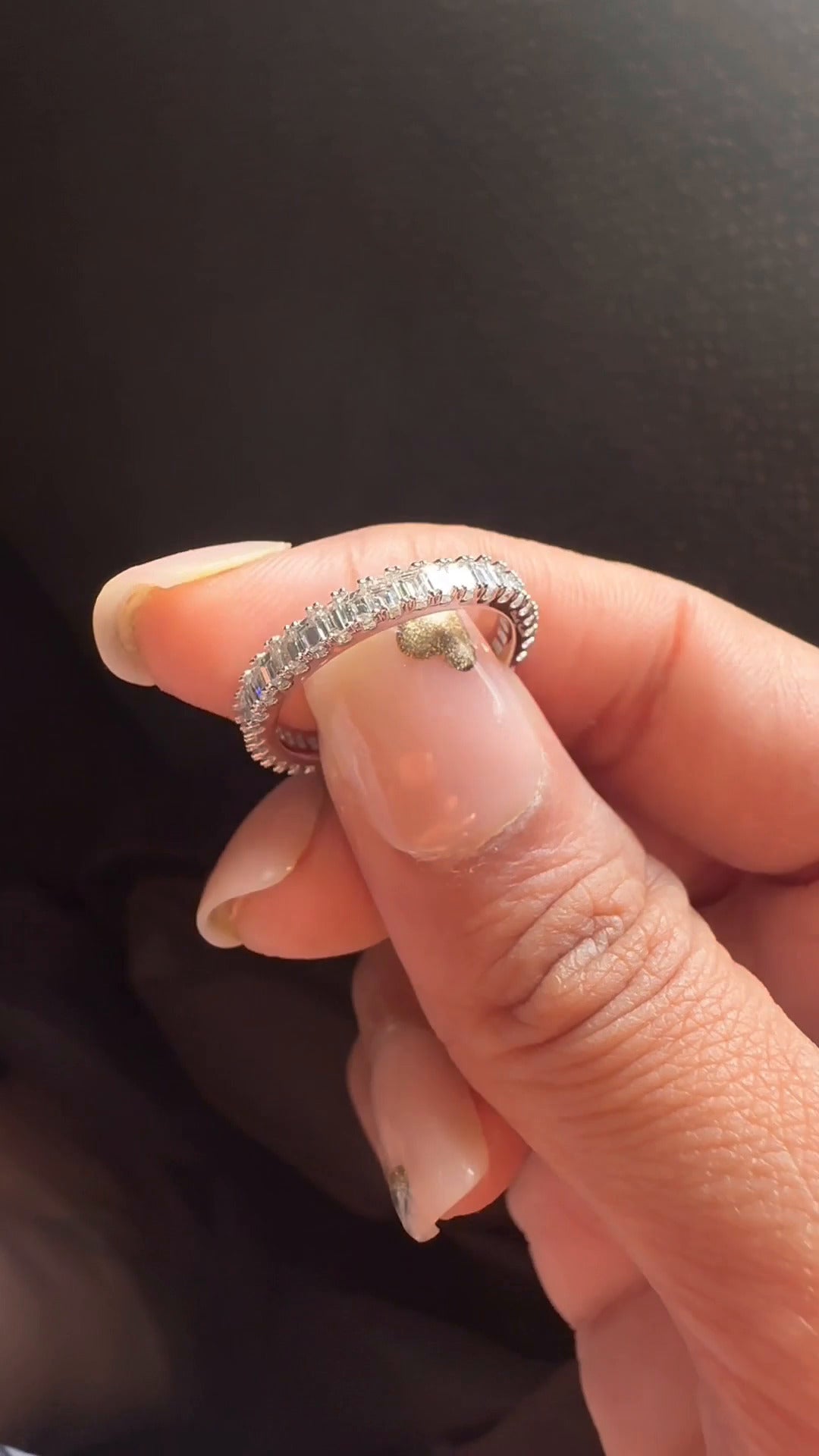 Mistral Baguette Moissanite Wedding Ring