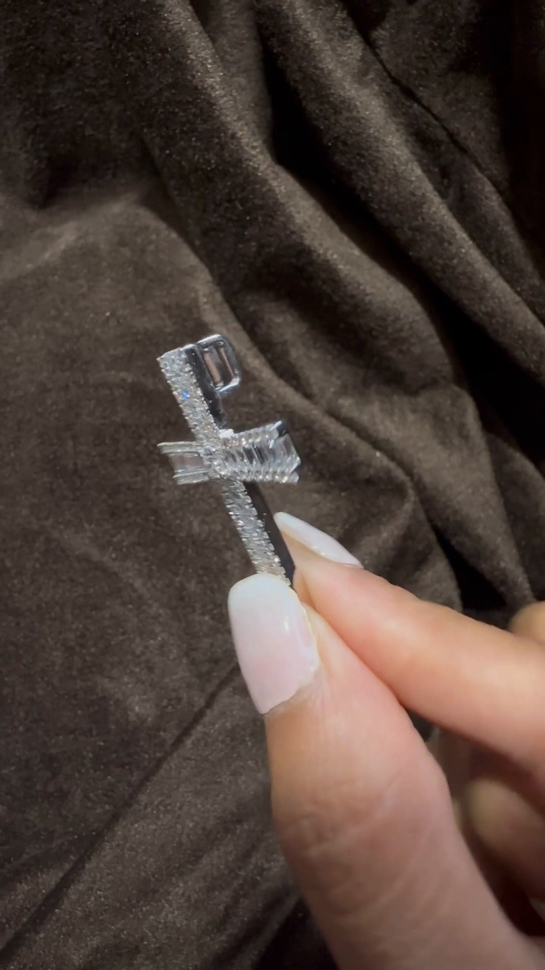 Moissanite Cross Pendant