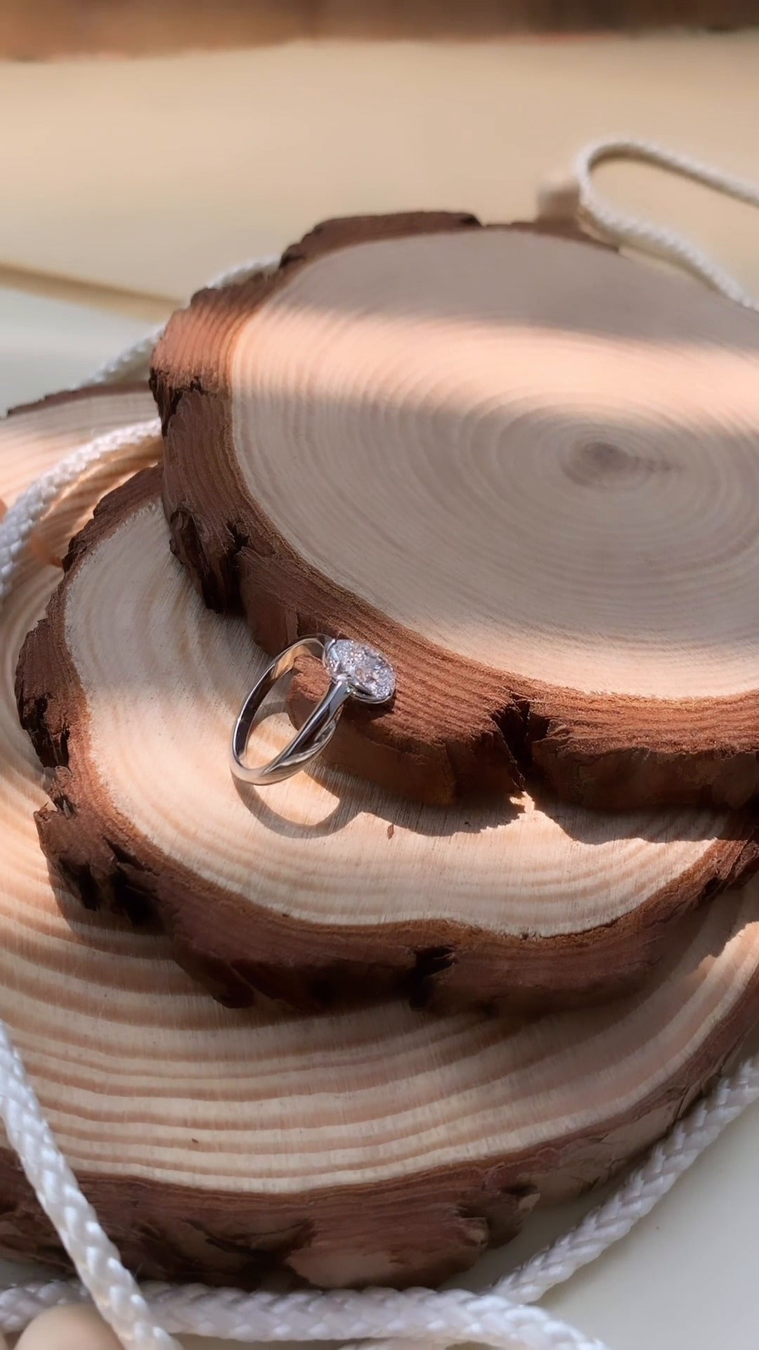 Noelle Pear Solitaire Moissanite Engagement Ring