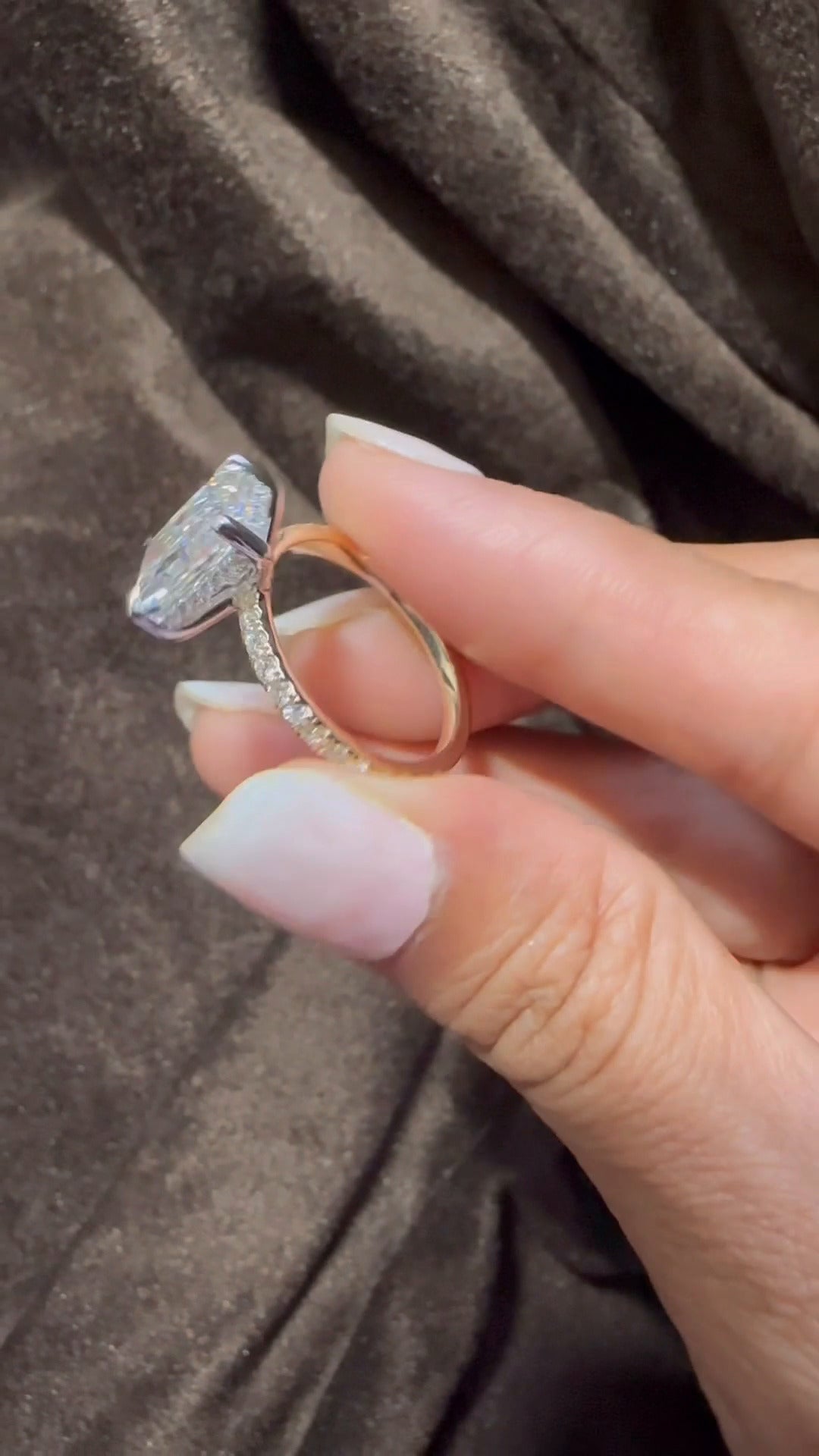 Norah Radiant Hidden Halo Moissanite Engagement Ring
