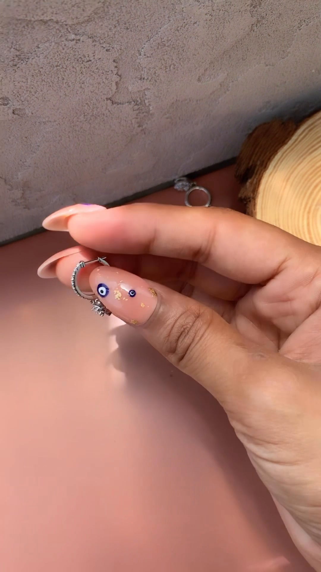 Oval Moissanite Halo Drop Earrings