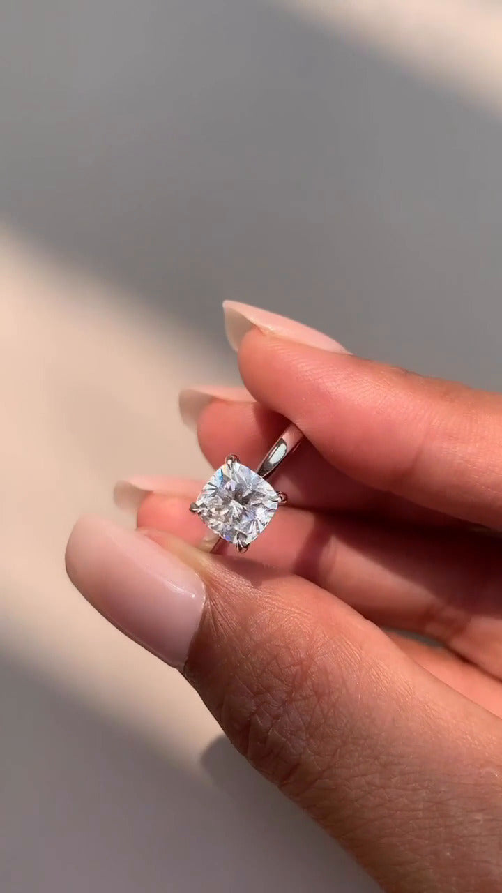 Moissanite Engagement Ring