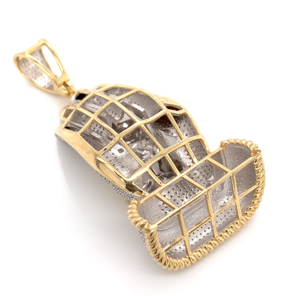 3.00 CT Moissanite Iced Out Buddha in Hand Pendant