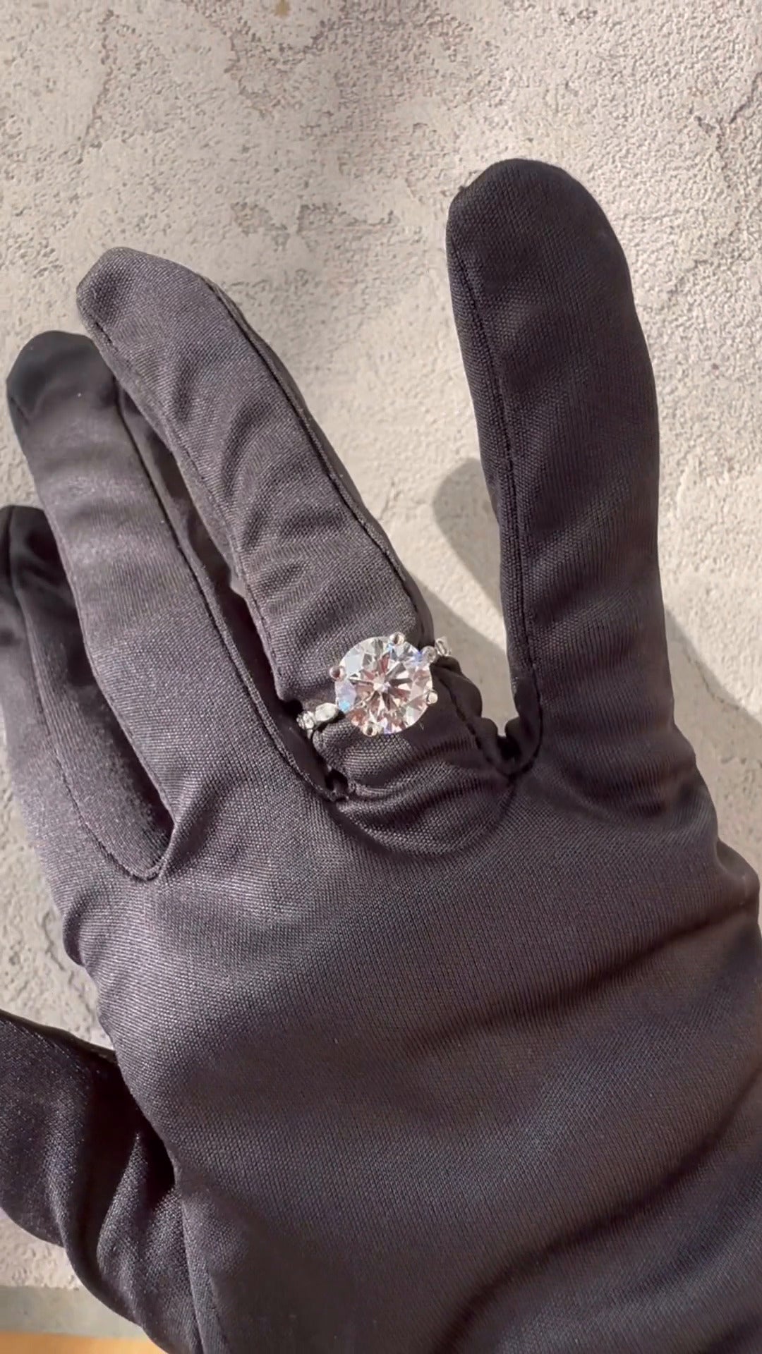 Philippa Round Unique Moissanite Engagement Ring