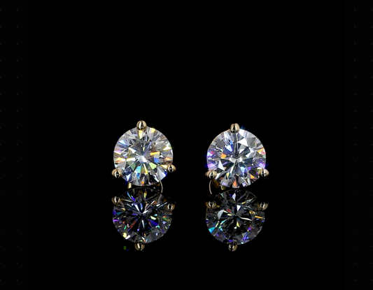Martini Moissanite Stud Earrings