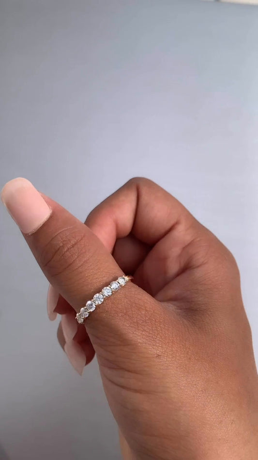 Serene Moissanite Wedding Ring