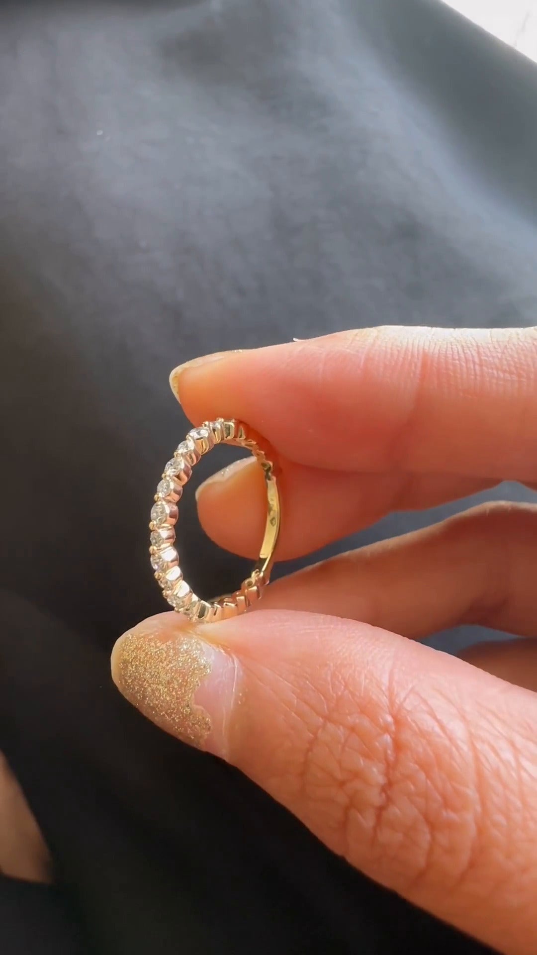Skye Moissanite Stackable Ring