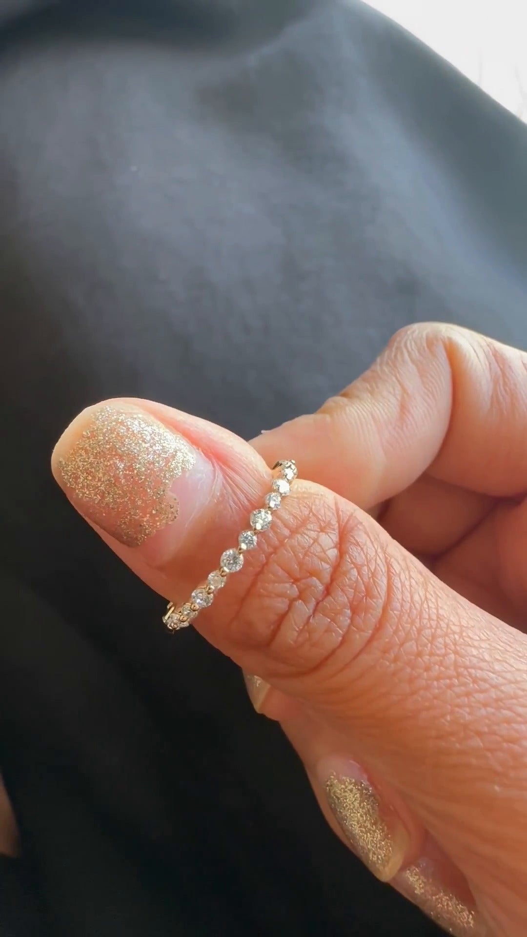 Skye Moissanite Stackable Ring