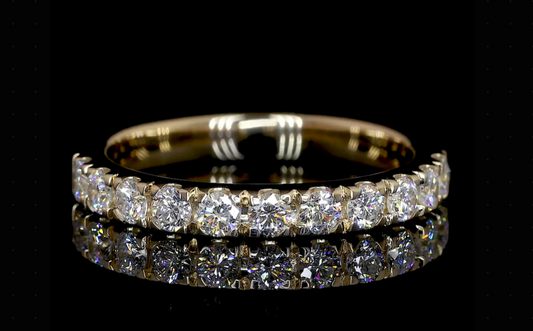 Moissanite Anniversary Band