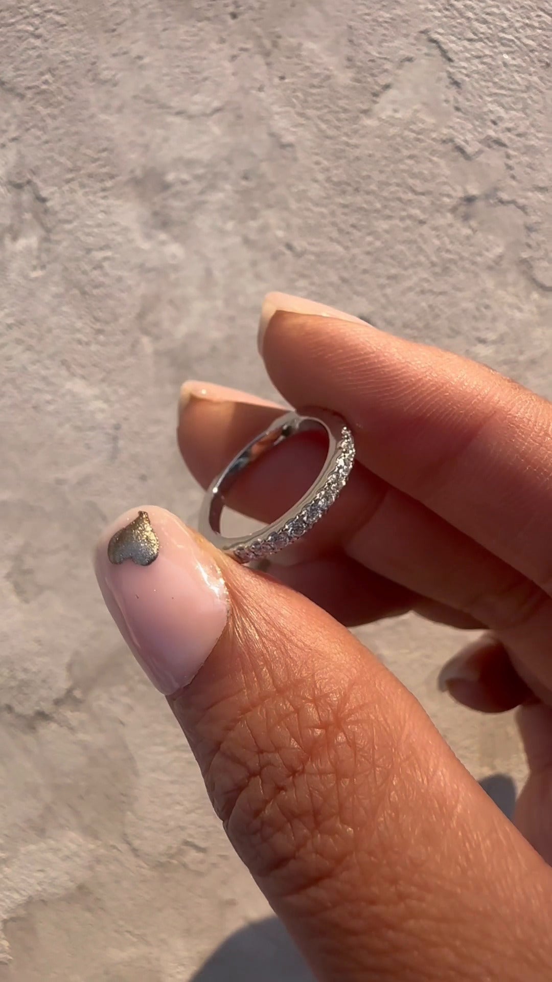 Solstice Moissanite Anniversary Band